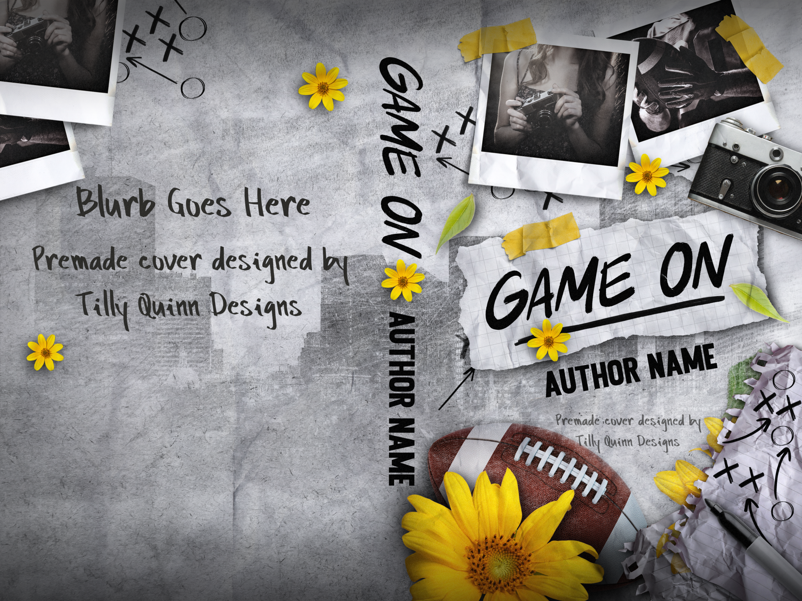 football sports romance cover premade budget friendly